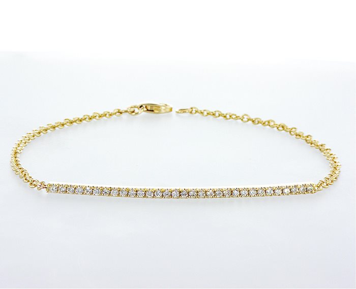 צמיד פס יהלומים