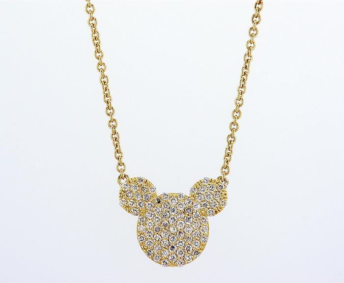 תליון מיקי מאוס משובץ יהלומים